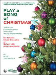 PLAY A SONG OF CHRISTMAS CELLO/ TROM/ BSN/ BASS/ TUBA/ BARI BC cover